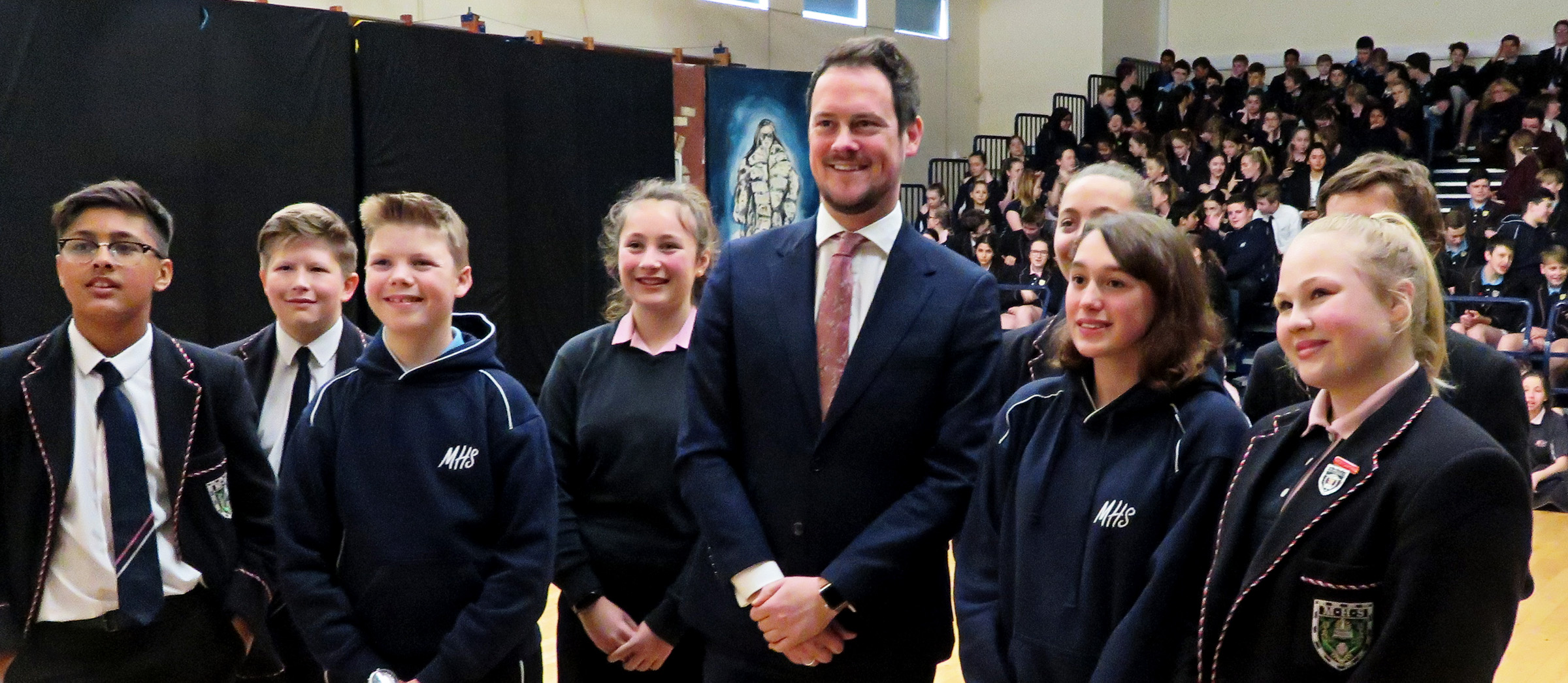 Mayville pupils meet Stephen Morgan Mp, Portsmouth South