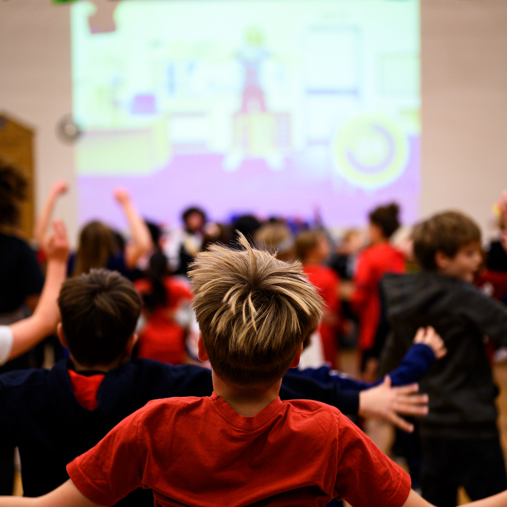 Pupils take part in Joe Wicks' 'Big Workout' for BBC Children in Need